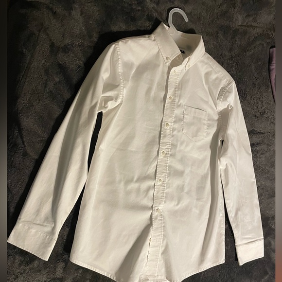Chaps long sleeve white dress shirts boys large 14-16 - Picture 1 of 4